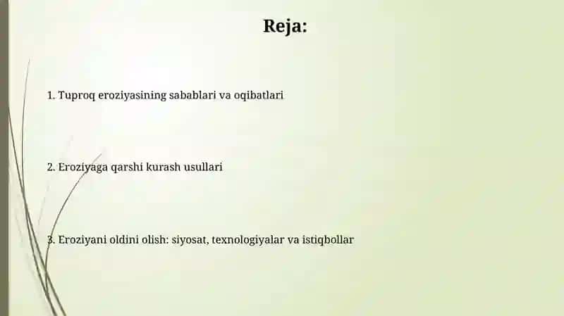 Tuproq eroziyasi va uning oldiniolishchoralari 2