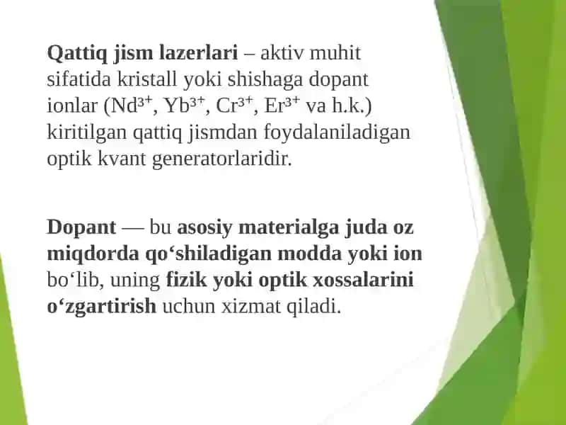 QATTIQ JISM LAZERLARI 2