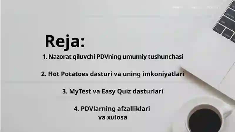 Nazorat qiluvchi PDVning umumiy tushunchasi 2