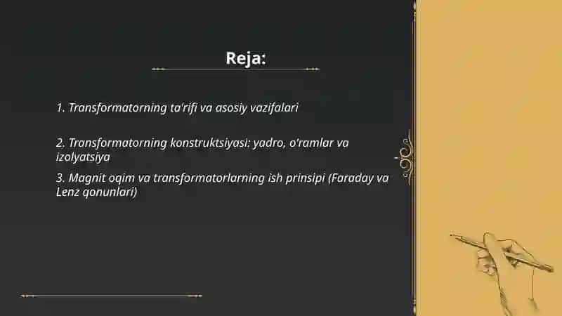 Transformatorlar va ularning ishlash tamoyili 2