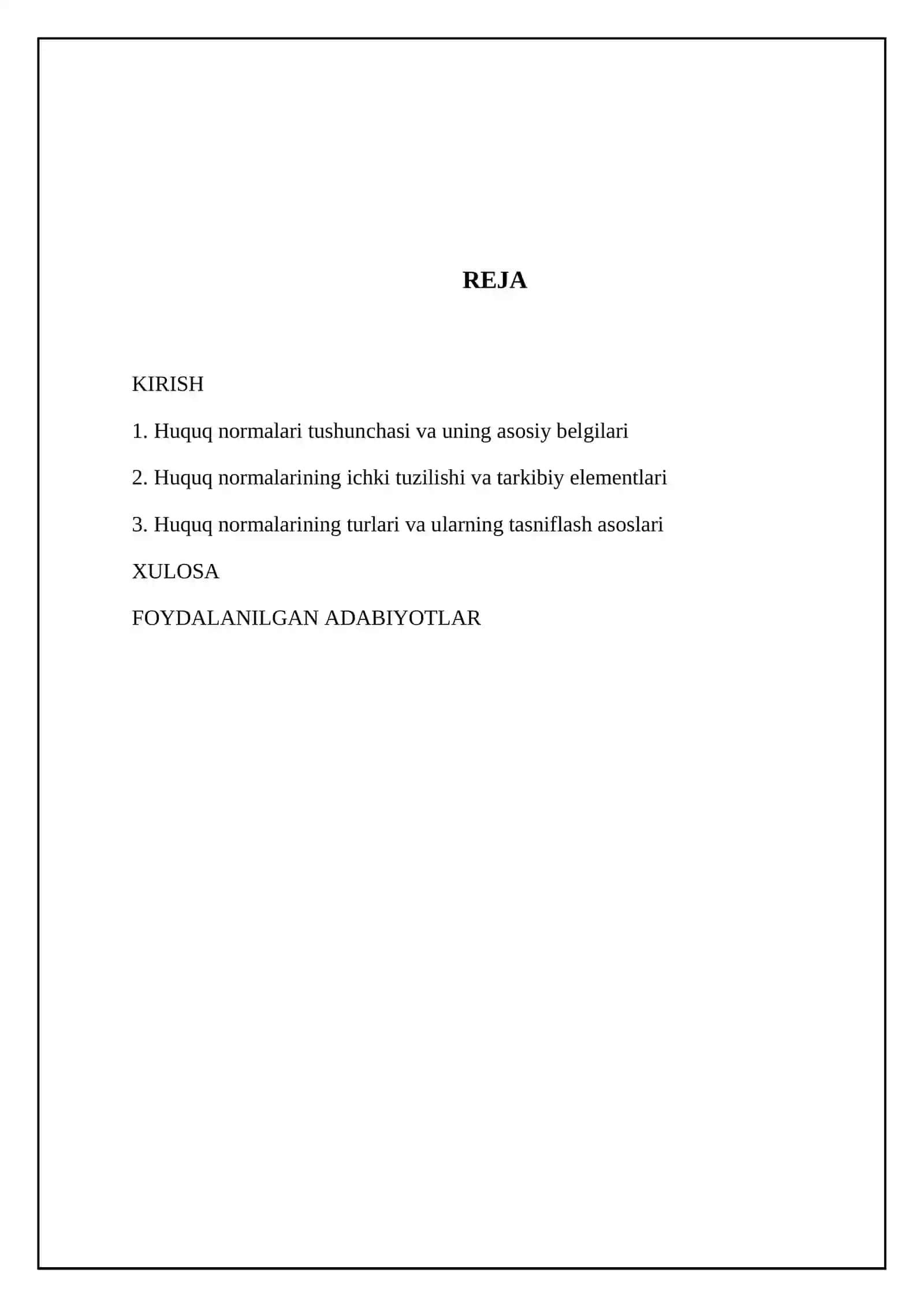 HUQUQ NORMALARI TUSHUNCHASI VA TUZILISHI 2