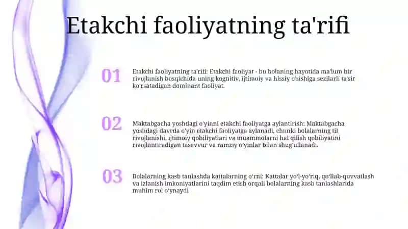 Etakchi faoliyatning ta'rifi 2