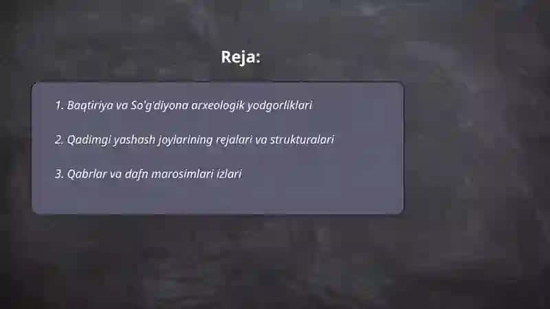 Qadimgi Baqtiriya va So'g'diyona ibtidoiy jamoalarining izlari 2