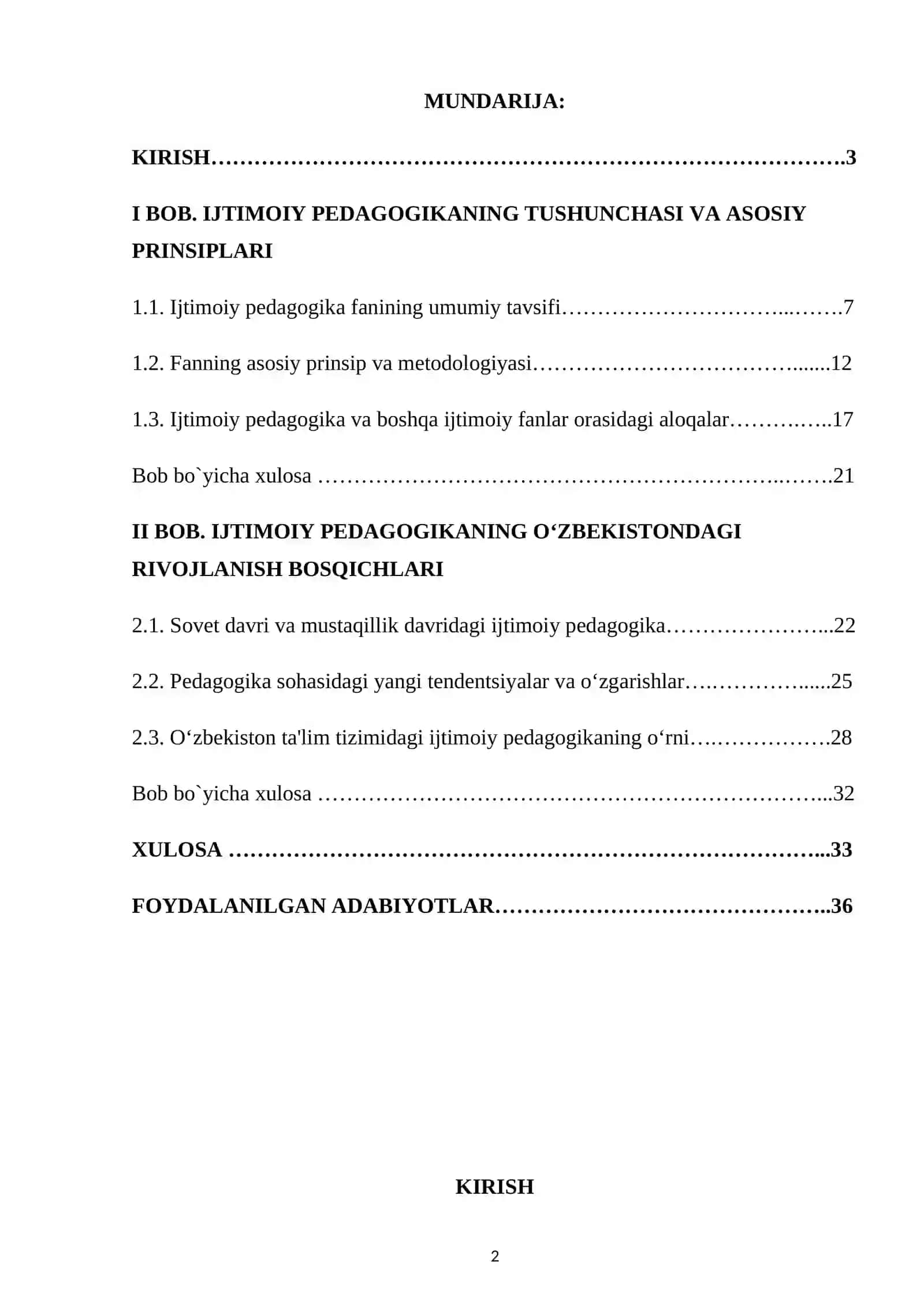 O‘zbekistonda Ijtimoiy Pedagogika Fanining Paydo Bo‘lishining Ma`daniy-Tarixiy, Ijtimoiy-Huquqiy Shart-Sharoitlari 2