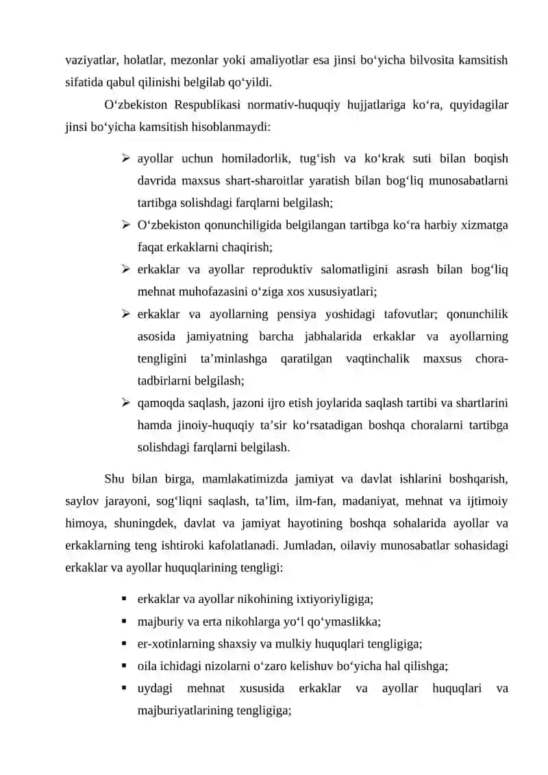 Maishiy zo’rlikni oldini olish, xotin-qizlarga nisbatan zo’lik ishlatishga barham berish haqidagi Deklaratsiya. 2