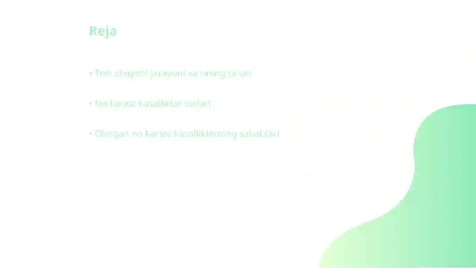 Stomatologiyada tish chiqgandan keyin uchrovchi no karioz kasalliklar 2