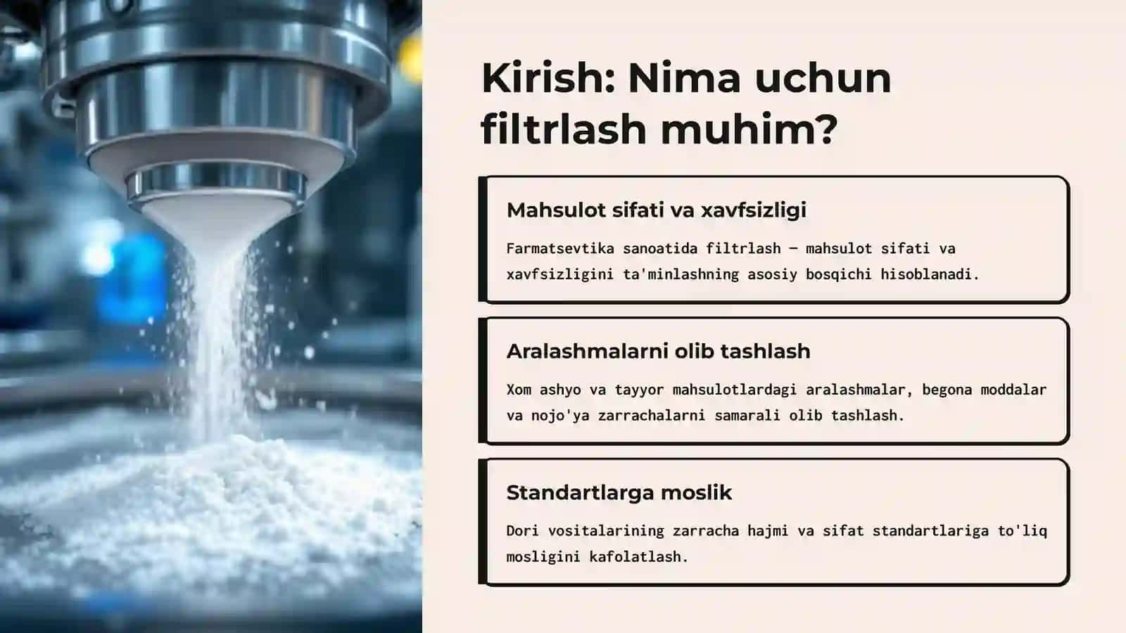 Farmatsevtika sanoatida filtrlash apparatlari 2