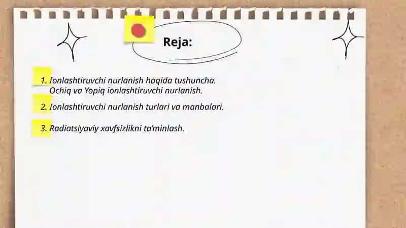 Ionlashtiruvchi nurlanishning ochiq va yopiq manbalari bilan ishlash 2