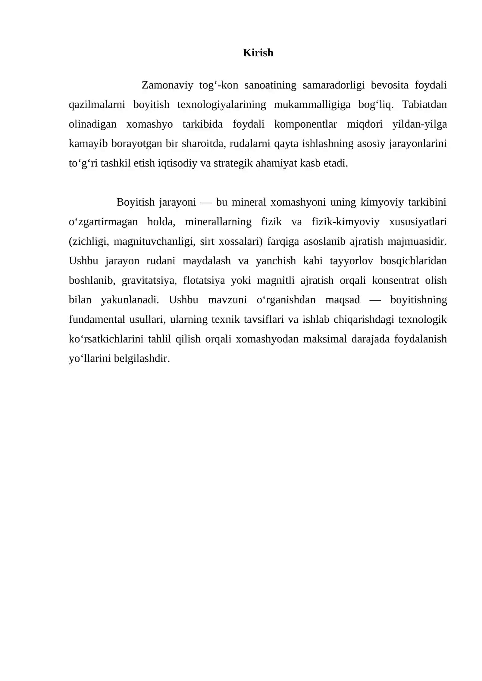 Maxsus usullarda boyitish va unda ishlatiladigan dastgohlar haqida ma`lumotlar 2
