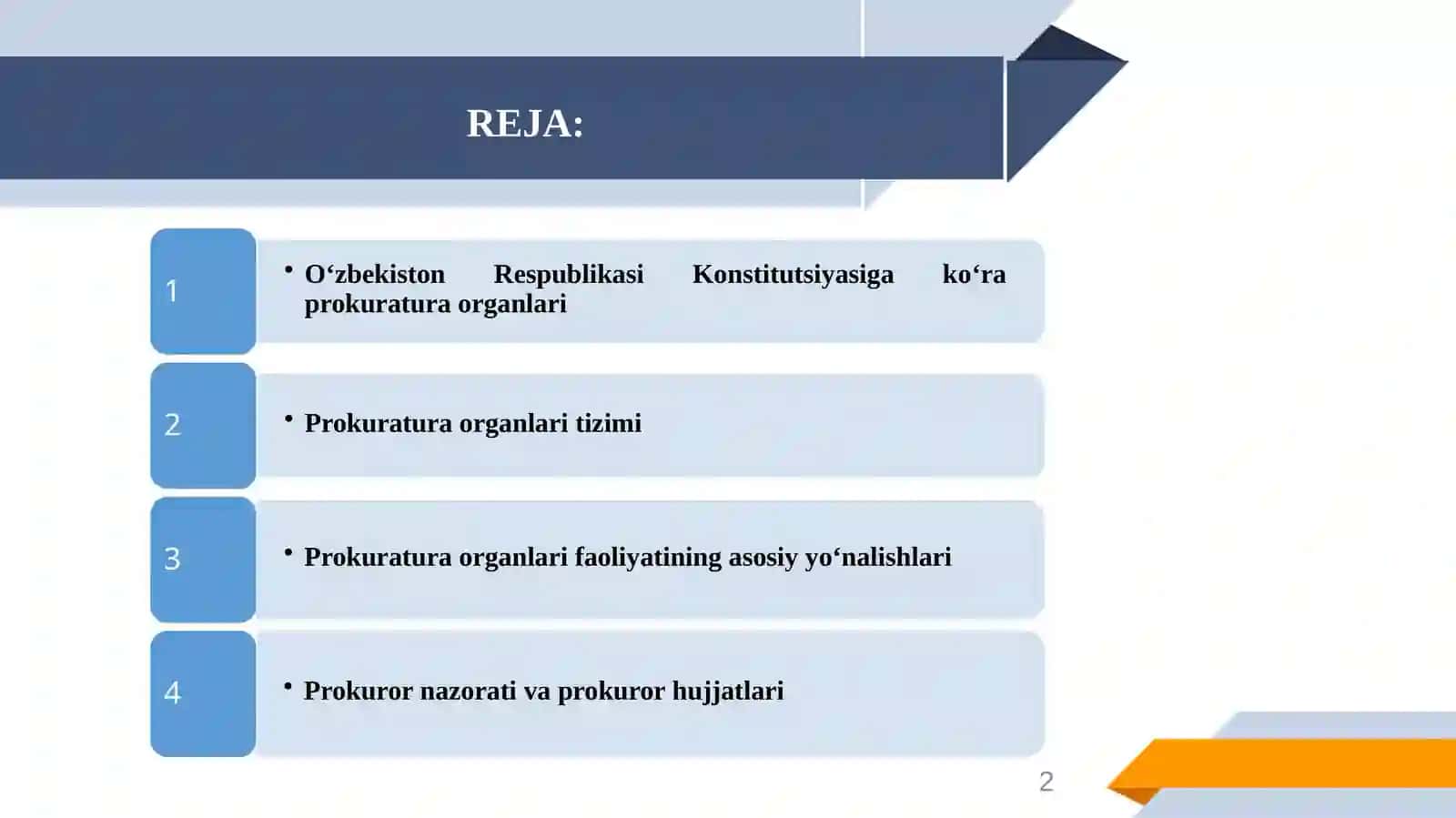 PROKURATURAТNING KONSTITUTSIYAVIY-HUQUQIYASOSLARI 2
