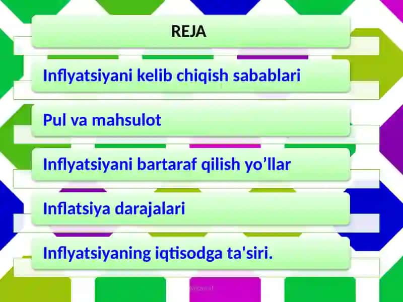 INFLYATSIYA.UNING MOHIYATI VA TURLARI 2