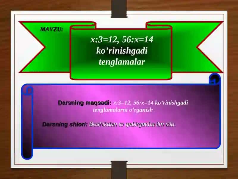 Matematika 3-SINF 2