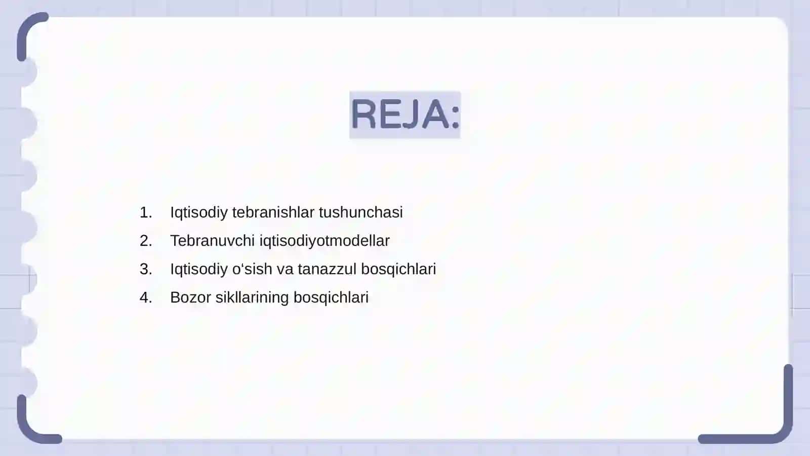Iqtisodiy tebranishlar 2