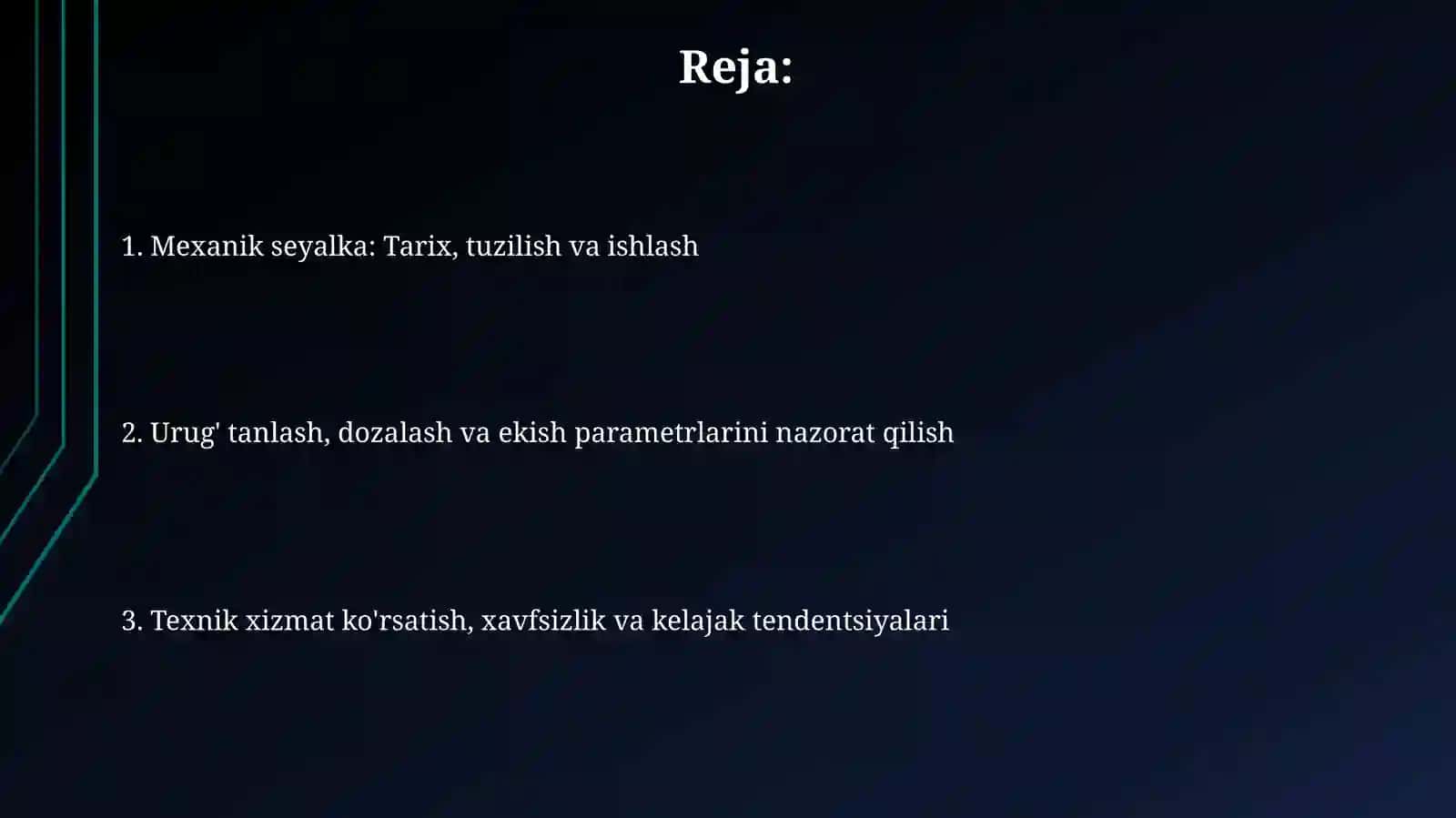 Mexanik seyalka: Tarix, tuzilish va komponentlari 2