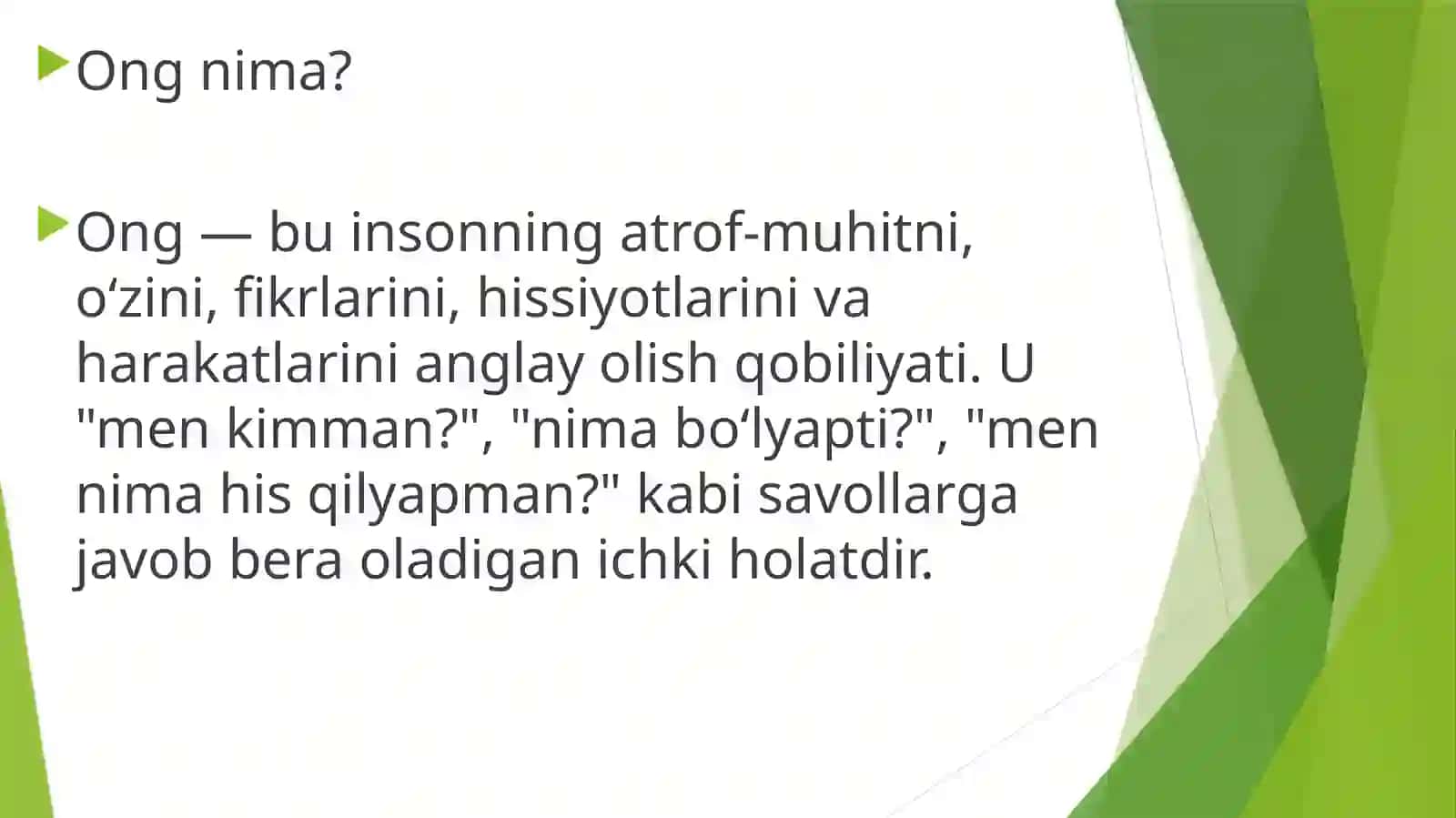 NORMAL RUHIY JARAYONLAR VA TURLI TUMAN KASLLIKLARDA ULARNING BUZULISHI 2