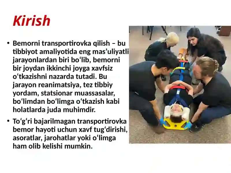 TRANSPORT VA BEMORNI UZATISH JARAYONLARIDA XAVFSIZLIK PROTOKOLLARI 2