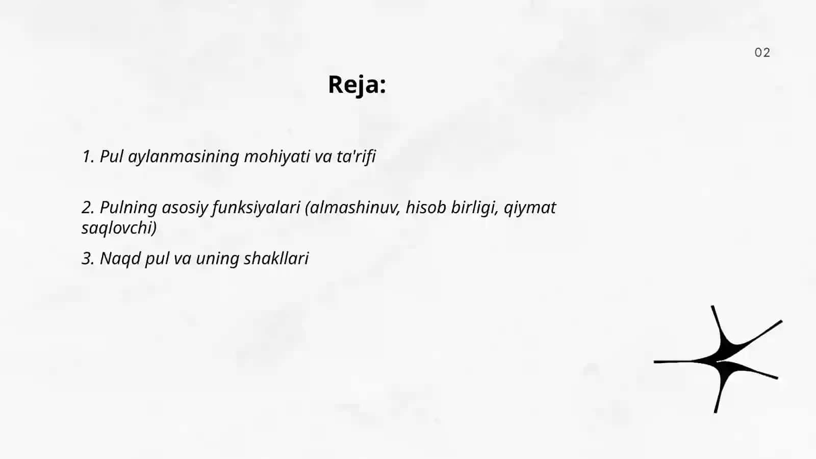 Pul aylanmasining mohiyati, naqd va naqd bo‘lmagan hisob-kitoblar 2