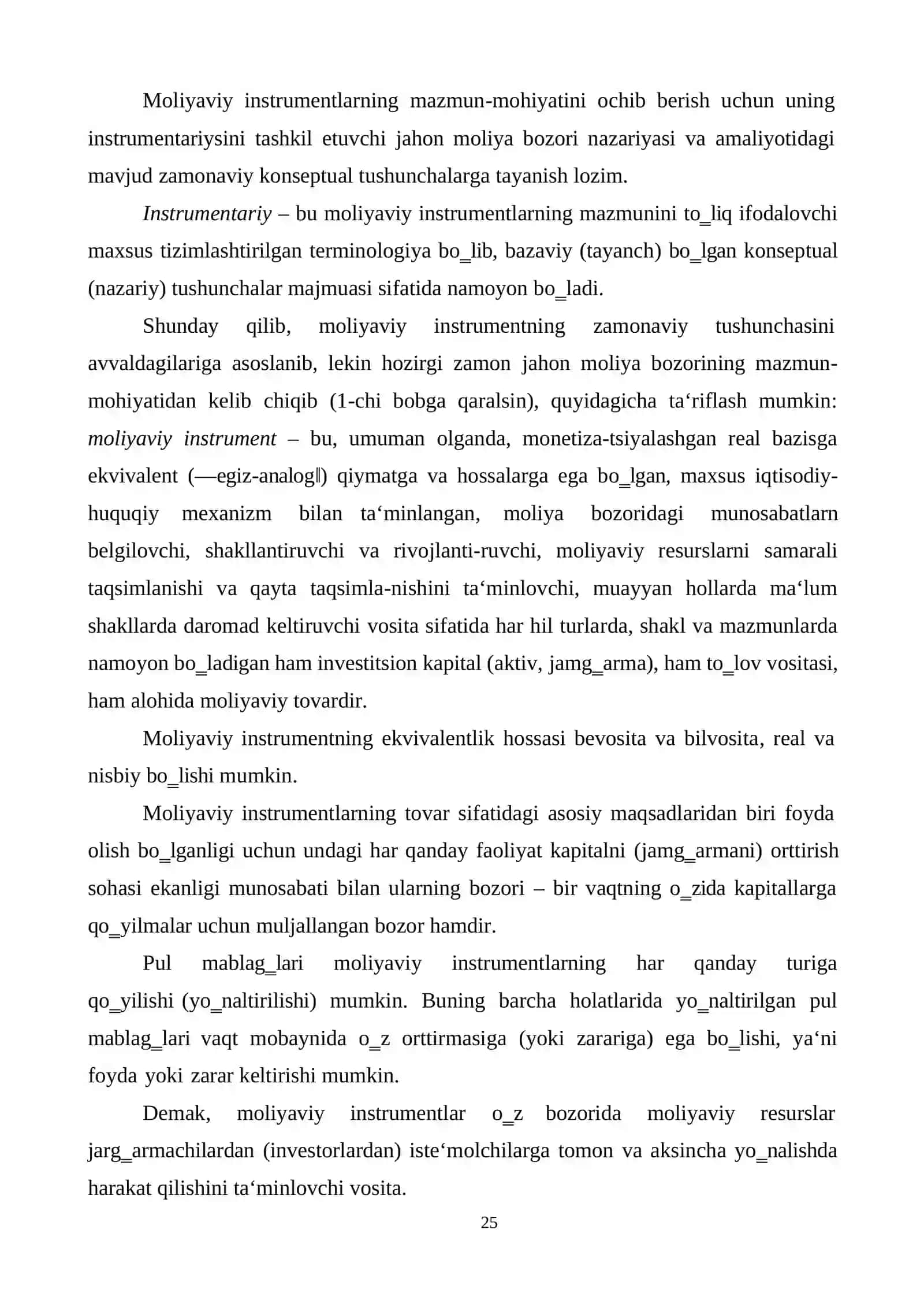 Moliya bozori instrumentlari vaqimmatli qog’ozlar 2