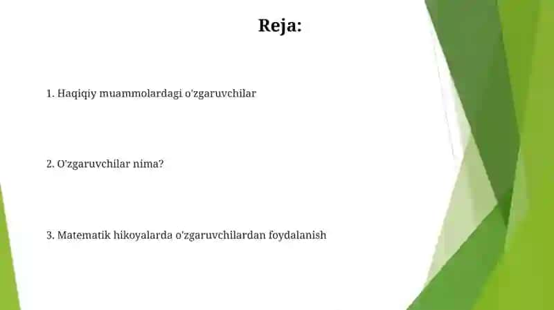 Boshlanģich sinfda o`zgaruvchanlik ifodalari ustida ishlash 2
