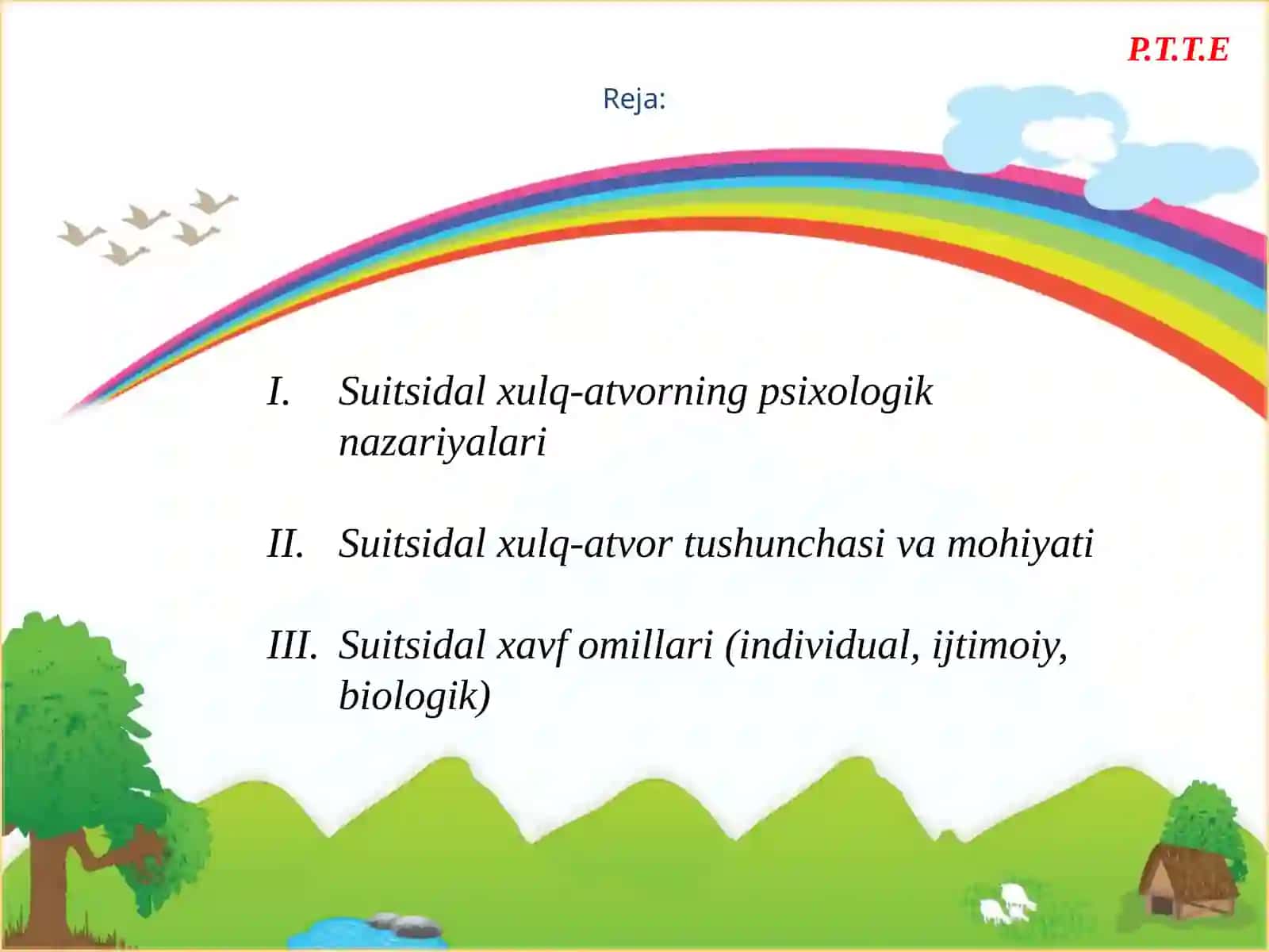 Suitsidal xulq-atvorli shaxslar bilan olib boriladigan treninglarning oʻziga xosligi 2