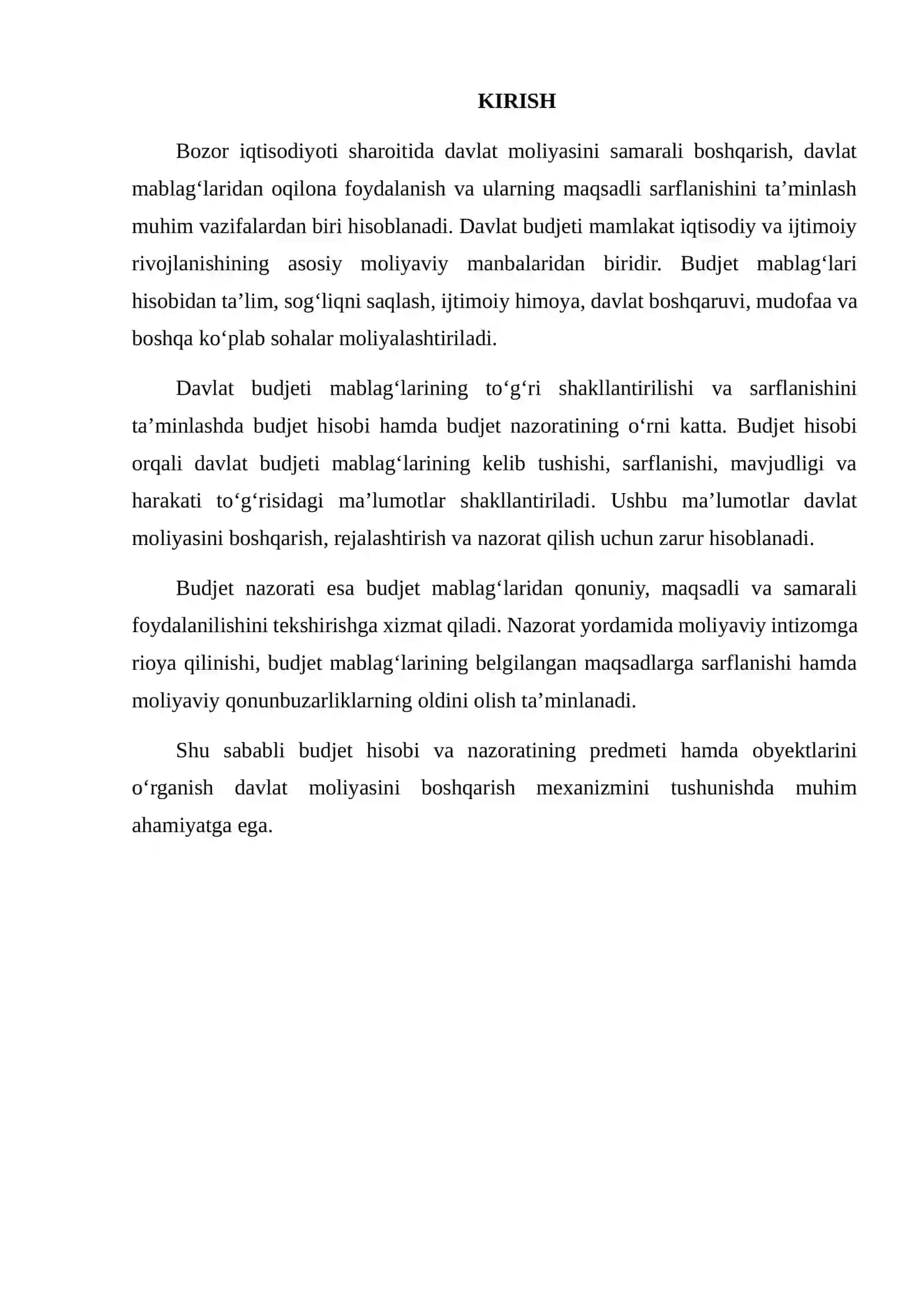 BYUDJET HISOBI VA NAZORATINING PREDMETI VA OBYEKTI 2