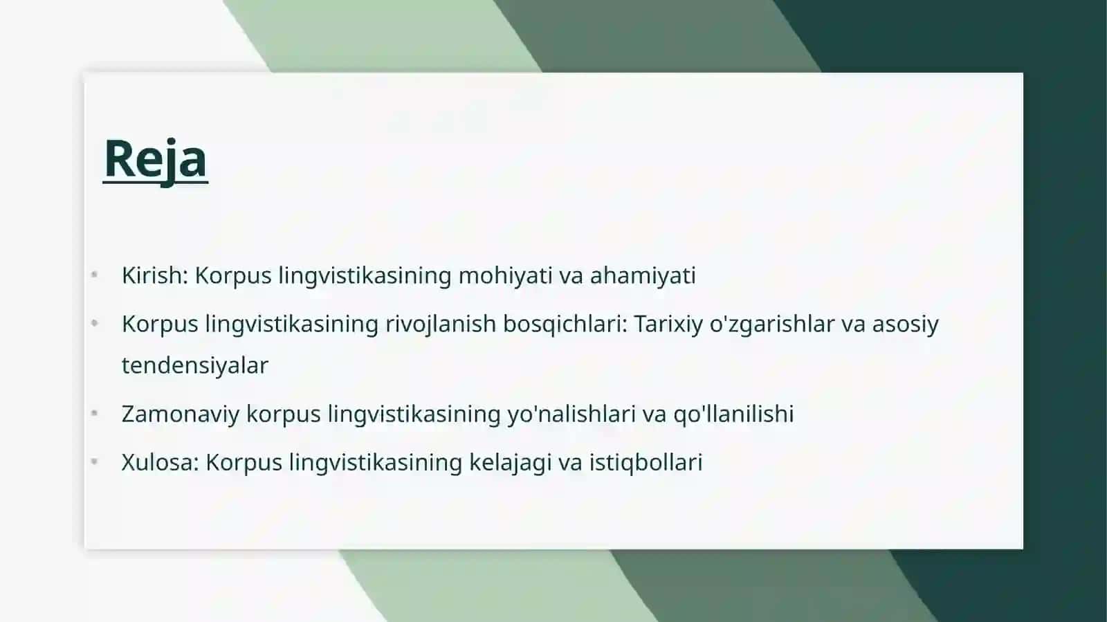 Korpus lingvistikasini rivojlanishi 2