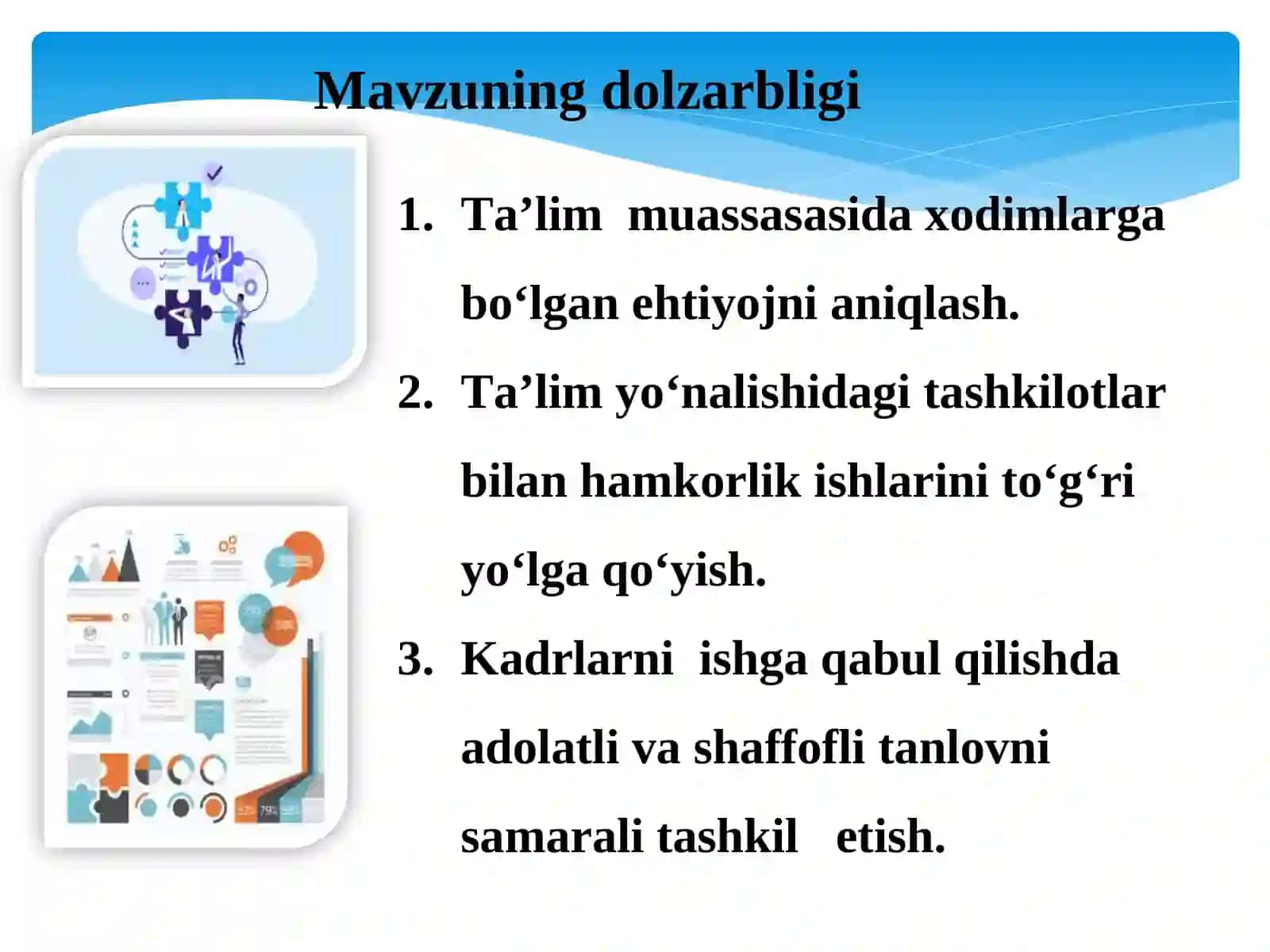 Maktabning pedagog xodimlarga bo‘lgan ehtiyojini aniqlash va seleksiya ishlarini samarali tashkil etish 2
