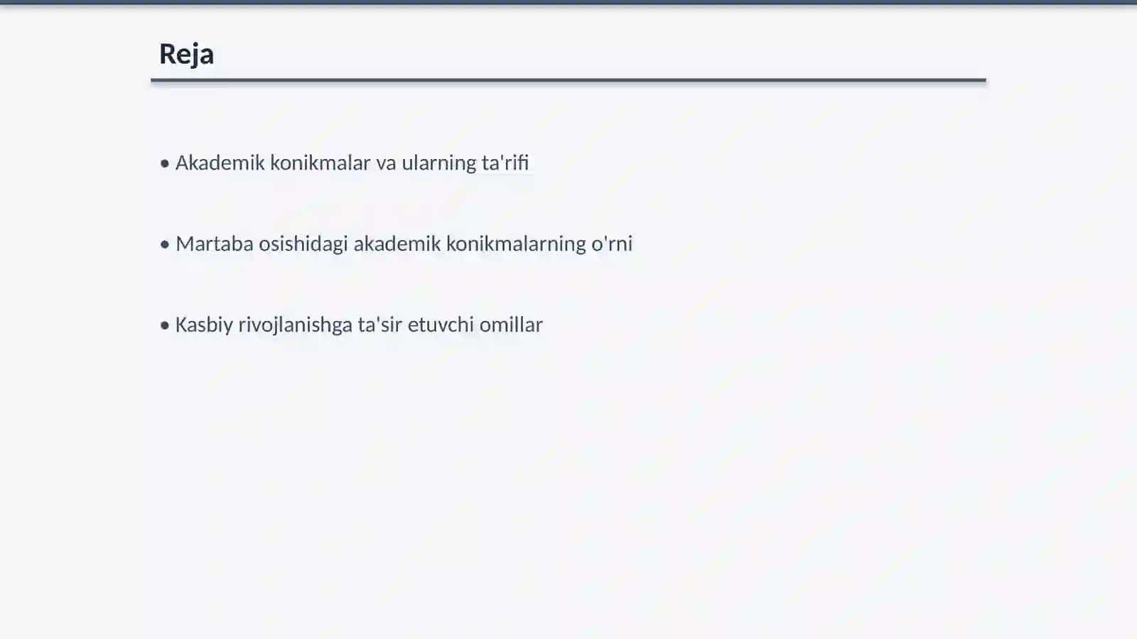 Akademik konikmalarning martaba osishi va kasbiy rivojlanishga ta'sirini baholash 2