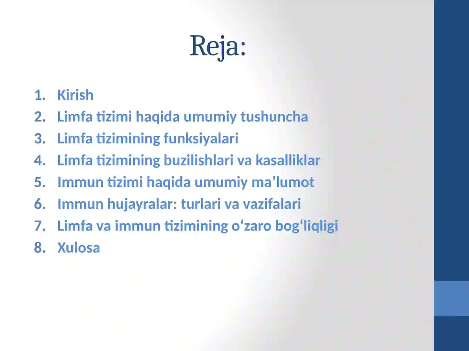 Limfav immunitizimi: tuzilishi, funksiyalari va yoshga qarab o'zgarishlari 2