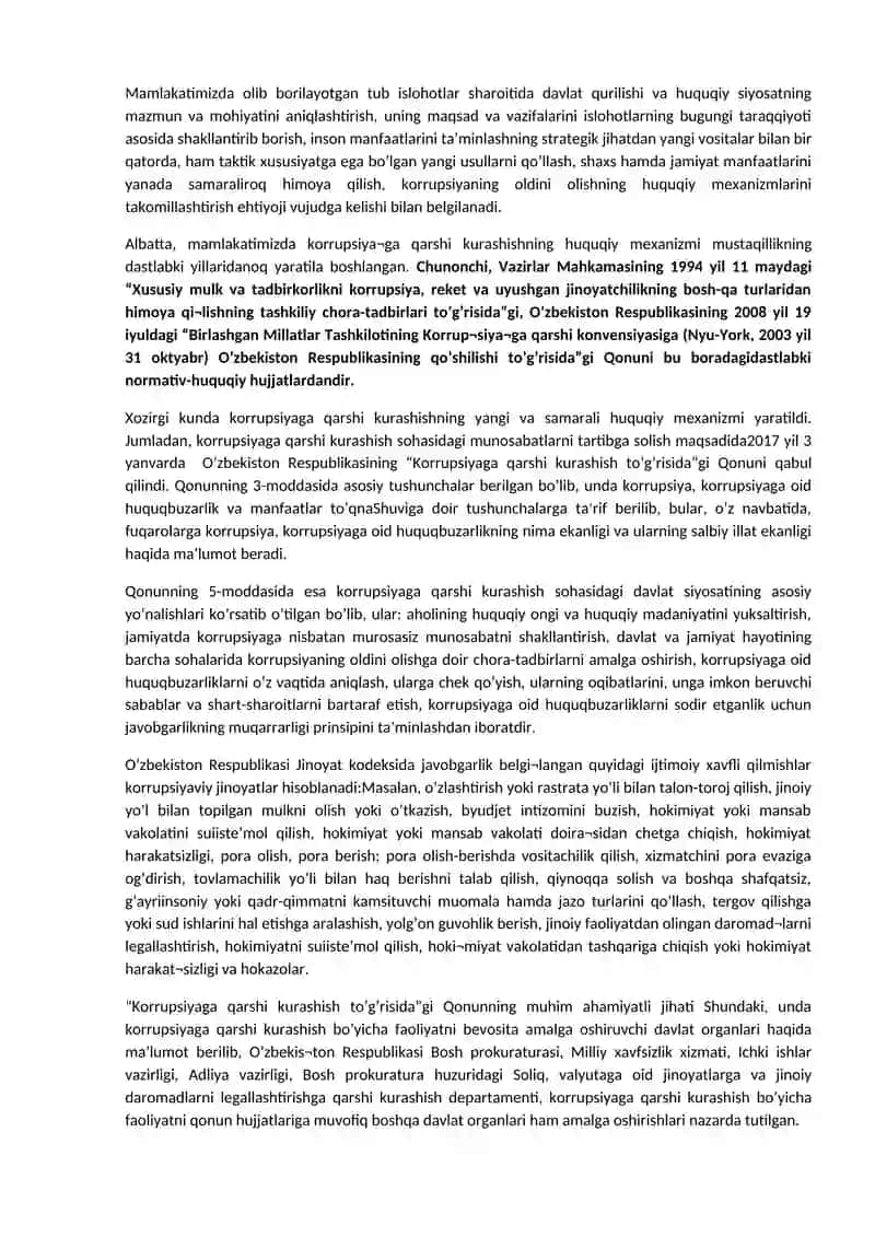 Global korrupsiya ijtimoiy madaniy inqiroz oqibati 2