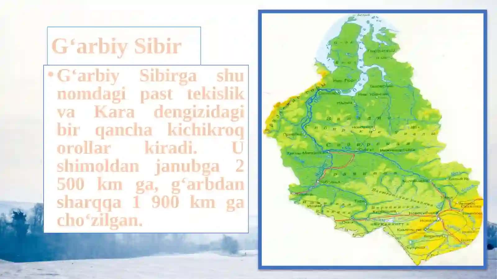 G'ARBIY VA SHARQIY SIBIR 2