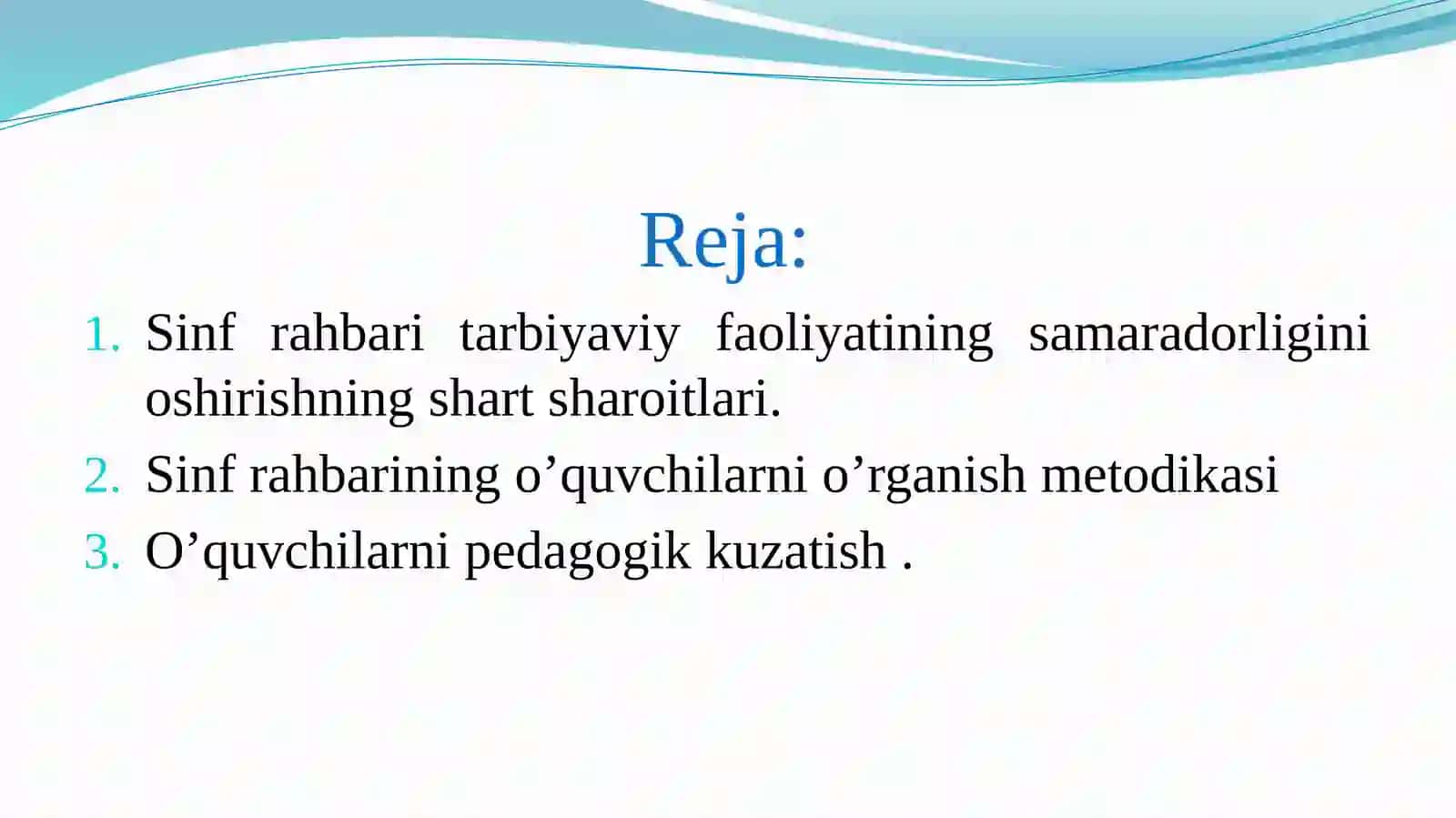 O’quvchilarning o’quv faoliyati samaradorligini oshirish borasida olib boriladigan ishlar.O’quvchilarni pedagogik kuzatish 2