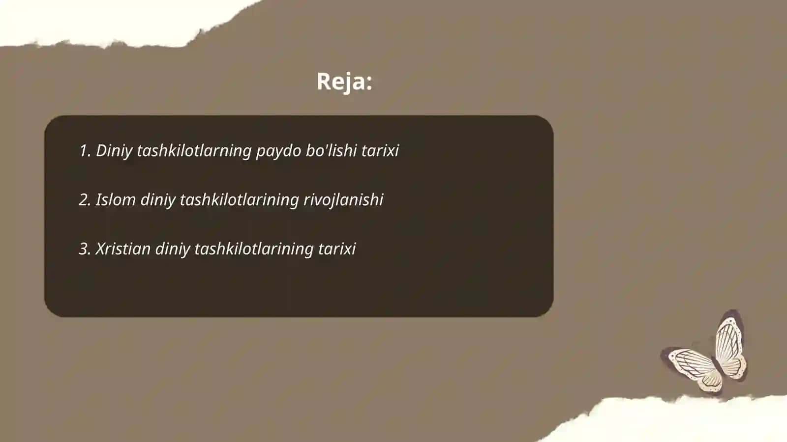 Diniy tashkilotlar faoliyatining tarixi va ularning barqaror rivojlanishi 2