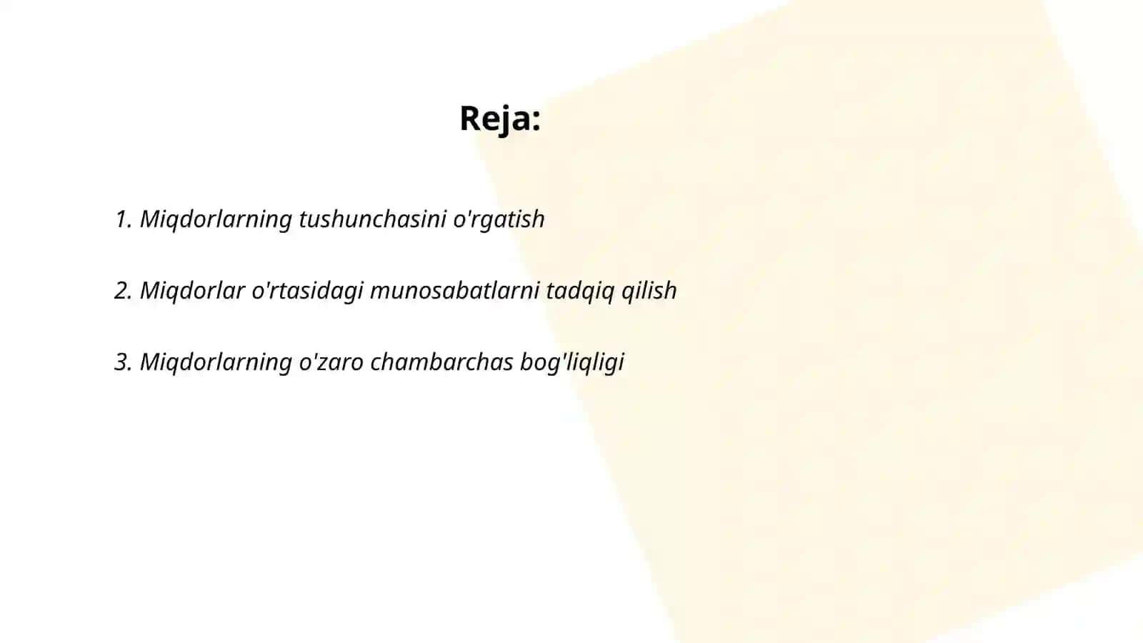Miqdorlar bilan bog'liq qiziqarli masalalar va ularni yechish metodikasi 2