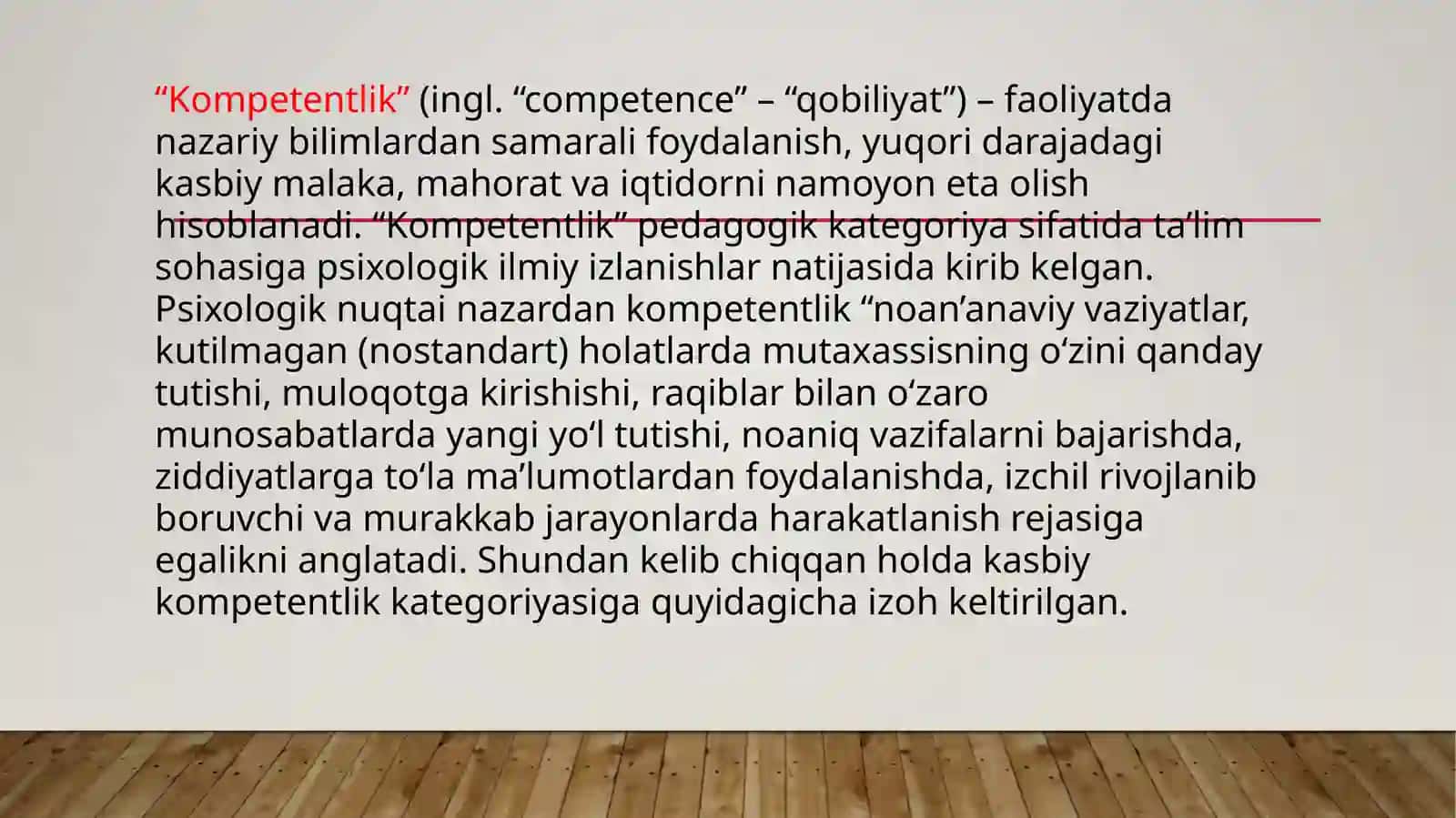 Akademik ko‘nikmalar va kasbiy kompetentlik faniga kirish 2