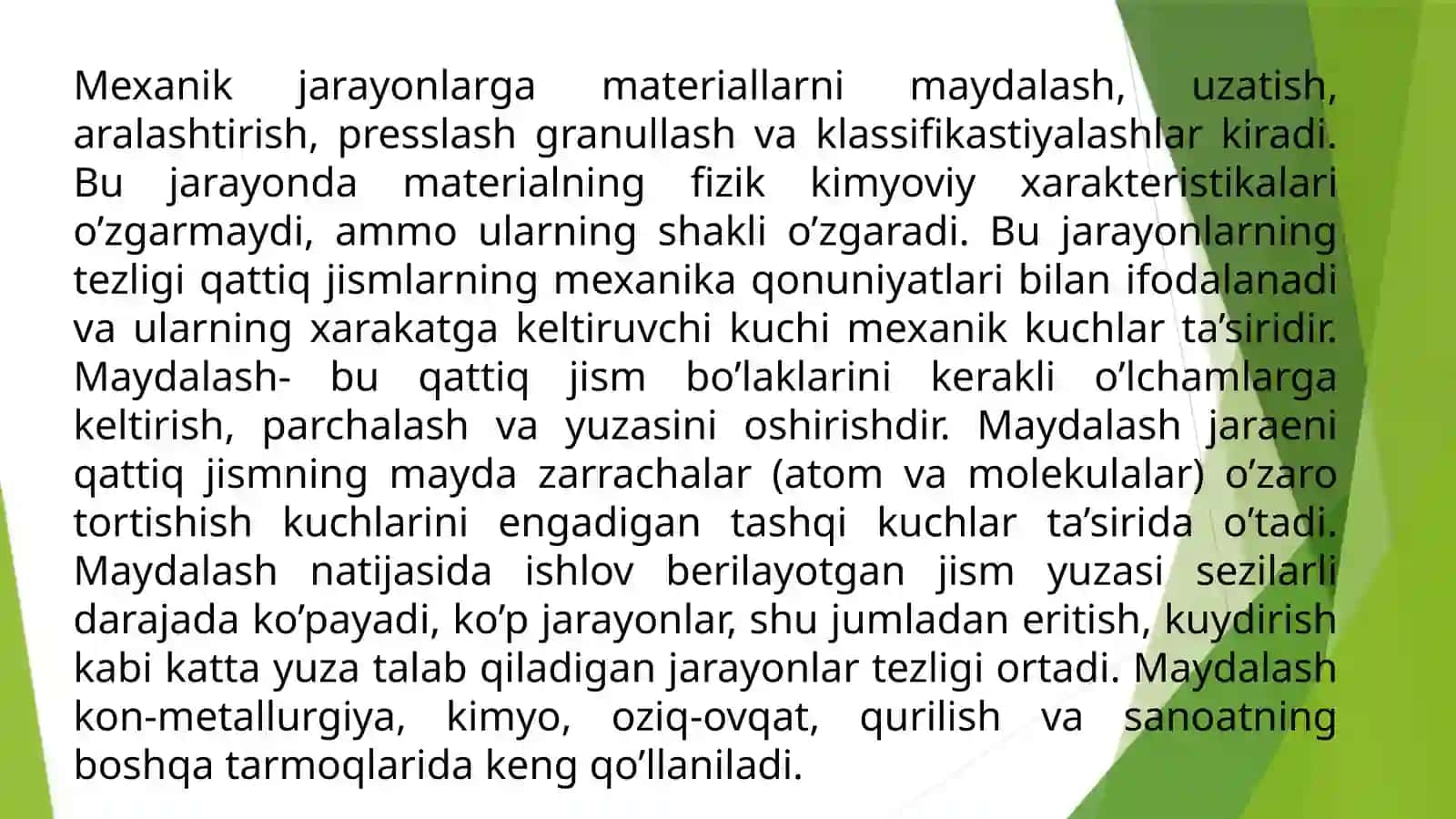 Foydali qazilmalarni boyitish va qayta ishlash asoslari 2