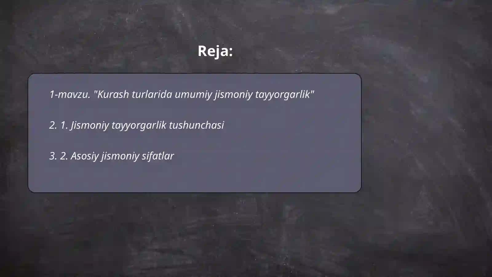 Kurash turlarida umumiy jismoniy tayyorgarlik 2