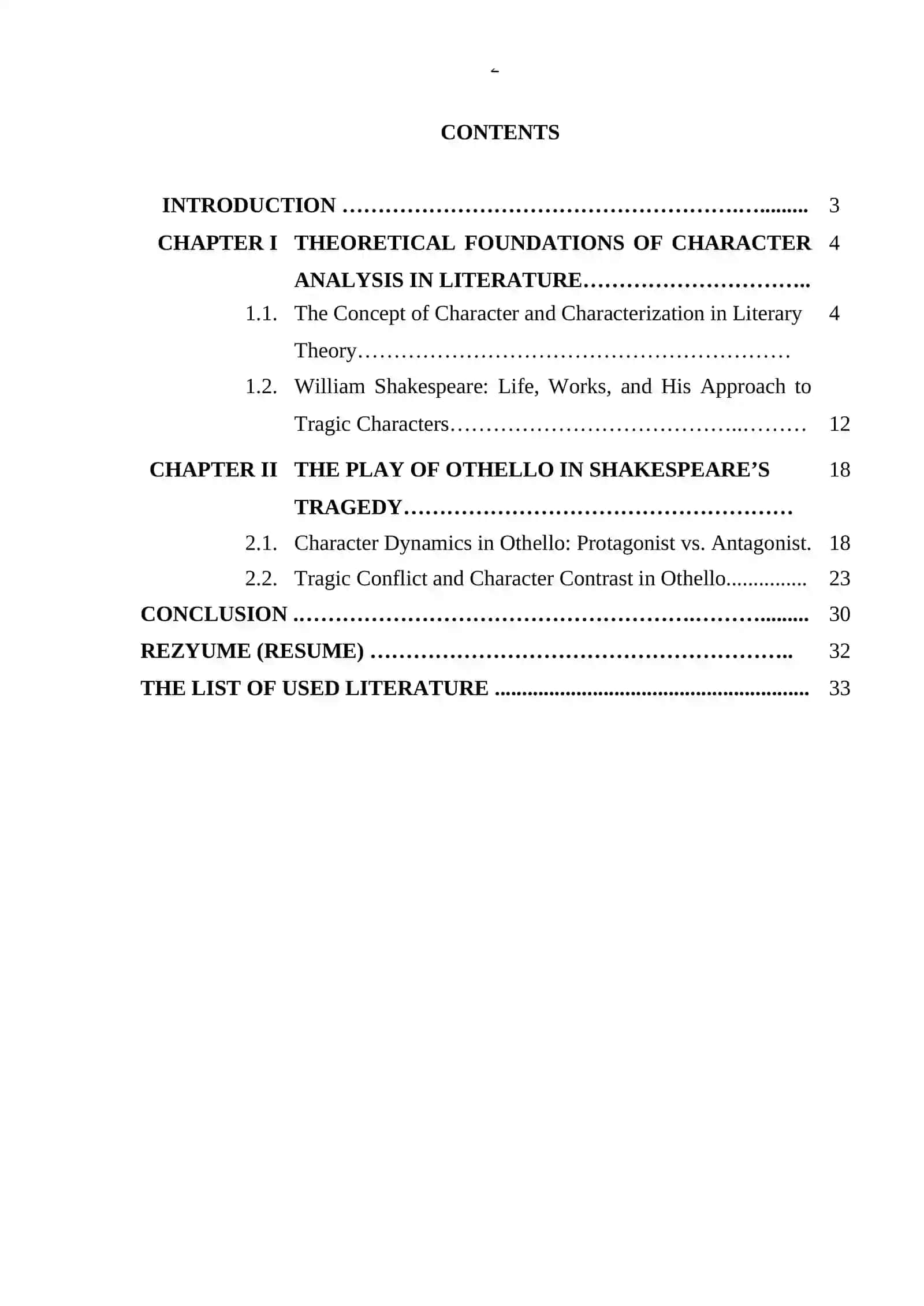 Othello in Shakespeare's Tragedy 2