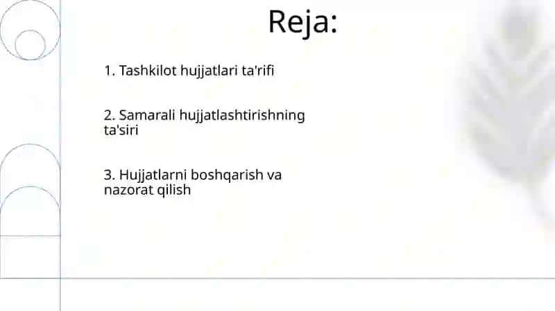 Tashkiliy hujjatlar oʻrni va ahamiyati 2