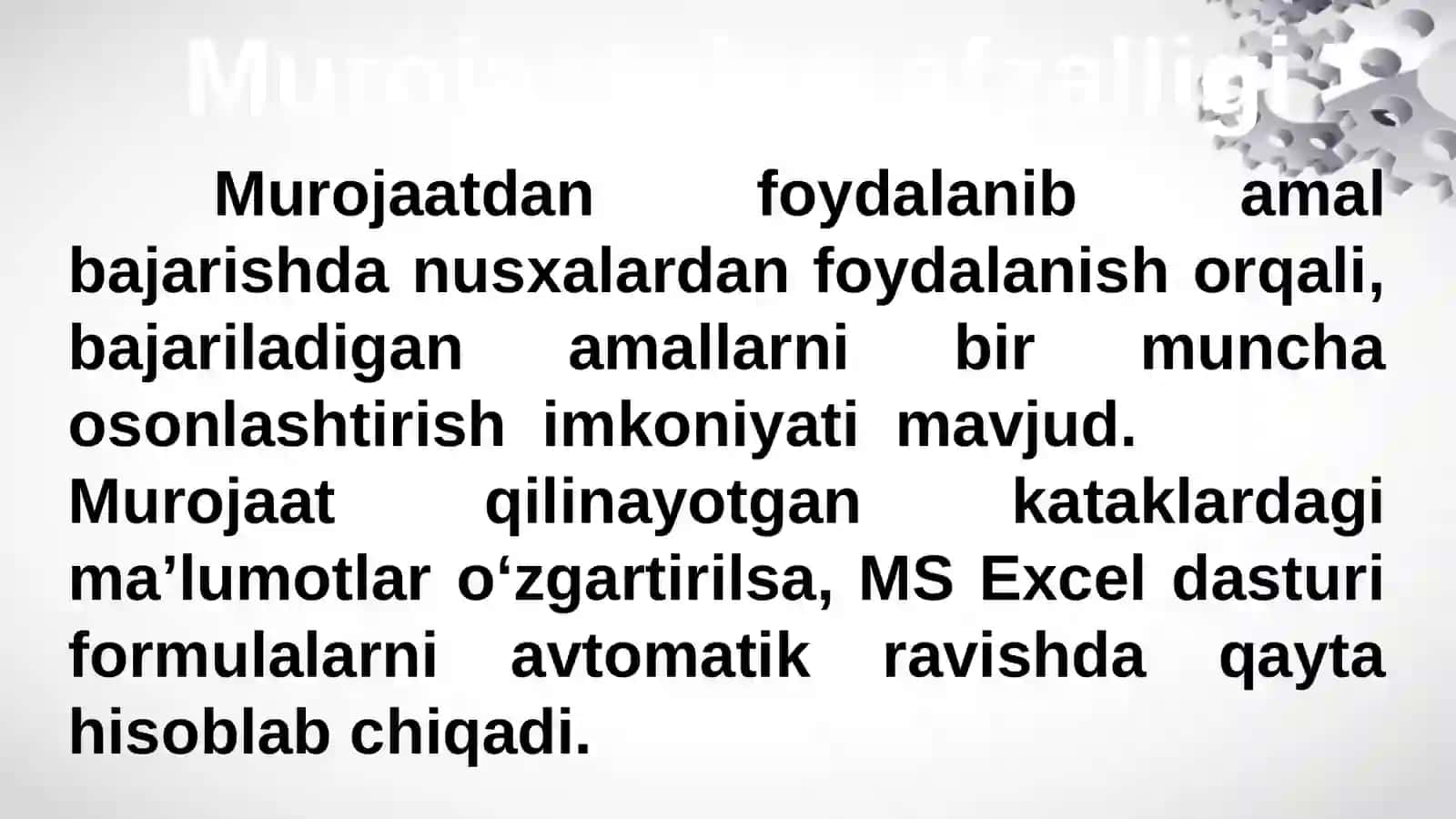 Excel dasturida Formulani kiritish 2