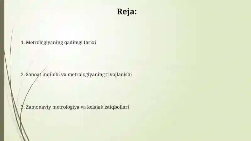 Metrologiya fanining vujudga kelishi va rivojlanishi tarixi 2