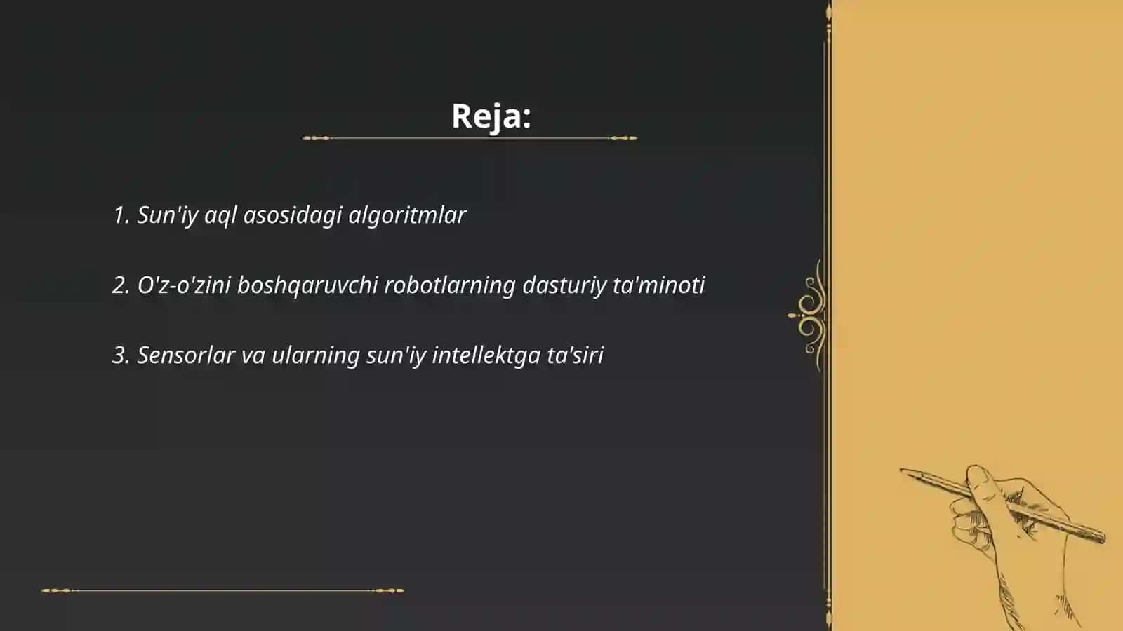 Sun'iy aql asosidagi algoritmlar 2