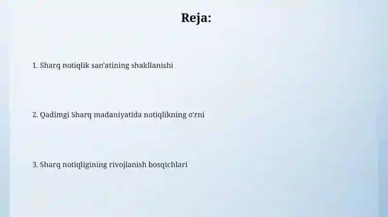 Sharqda notiqlik sanʼatining rivojlanishi 2