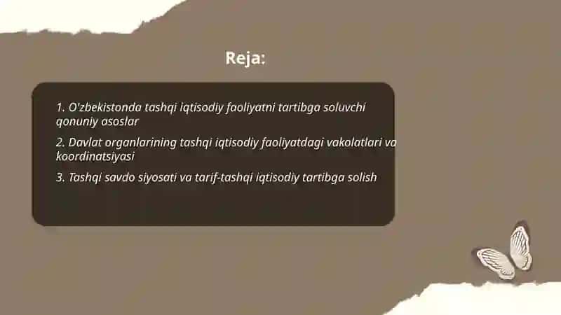 O'zbekistonda tashqi iqtisodiy faoliyatini tartibga solish 2