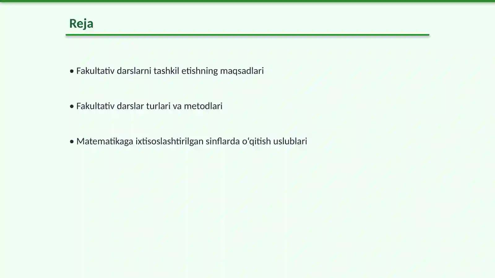 Matematikaga ixtisoslashtirilgan sinflarda o‘qitishni tashkil etish 2
