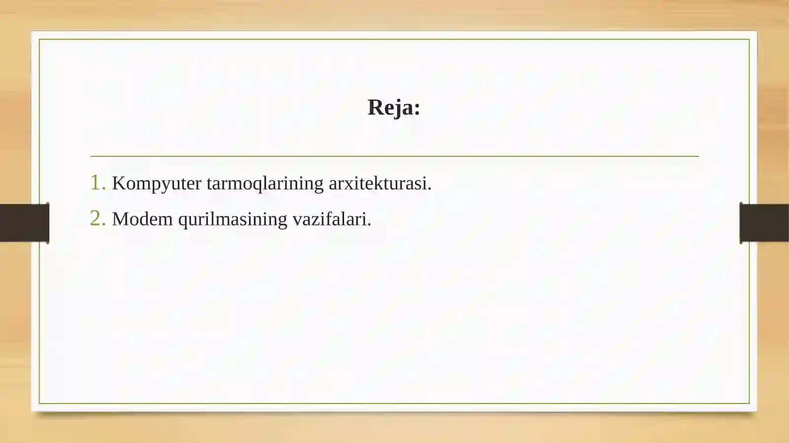 Kompyutеr Tarmoqlari Arxitеkturasi 2