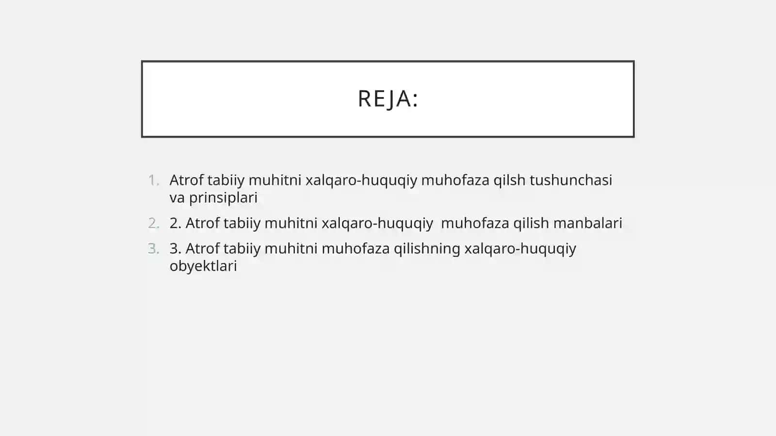 Atrof Tabiiy Muhitni Xalqaro-Huquqiy Muhofaza Qilish 2