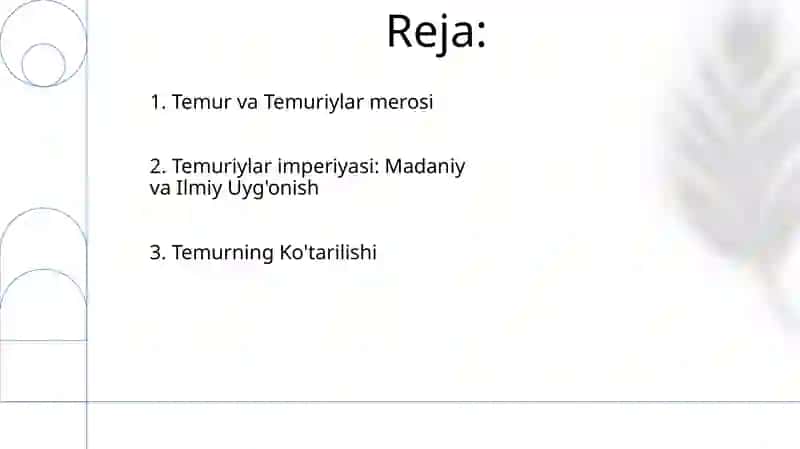 Amir Temur va Temuriylar davri renessansi 2