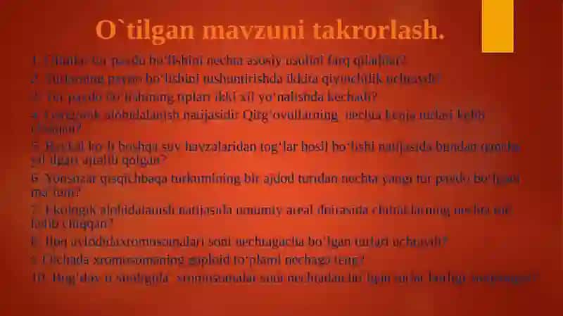 Evolyutsiyani isbotlashda molekulyar biologiya, sitologiya, embriologiya fanlari dalillari 2