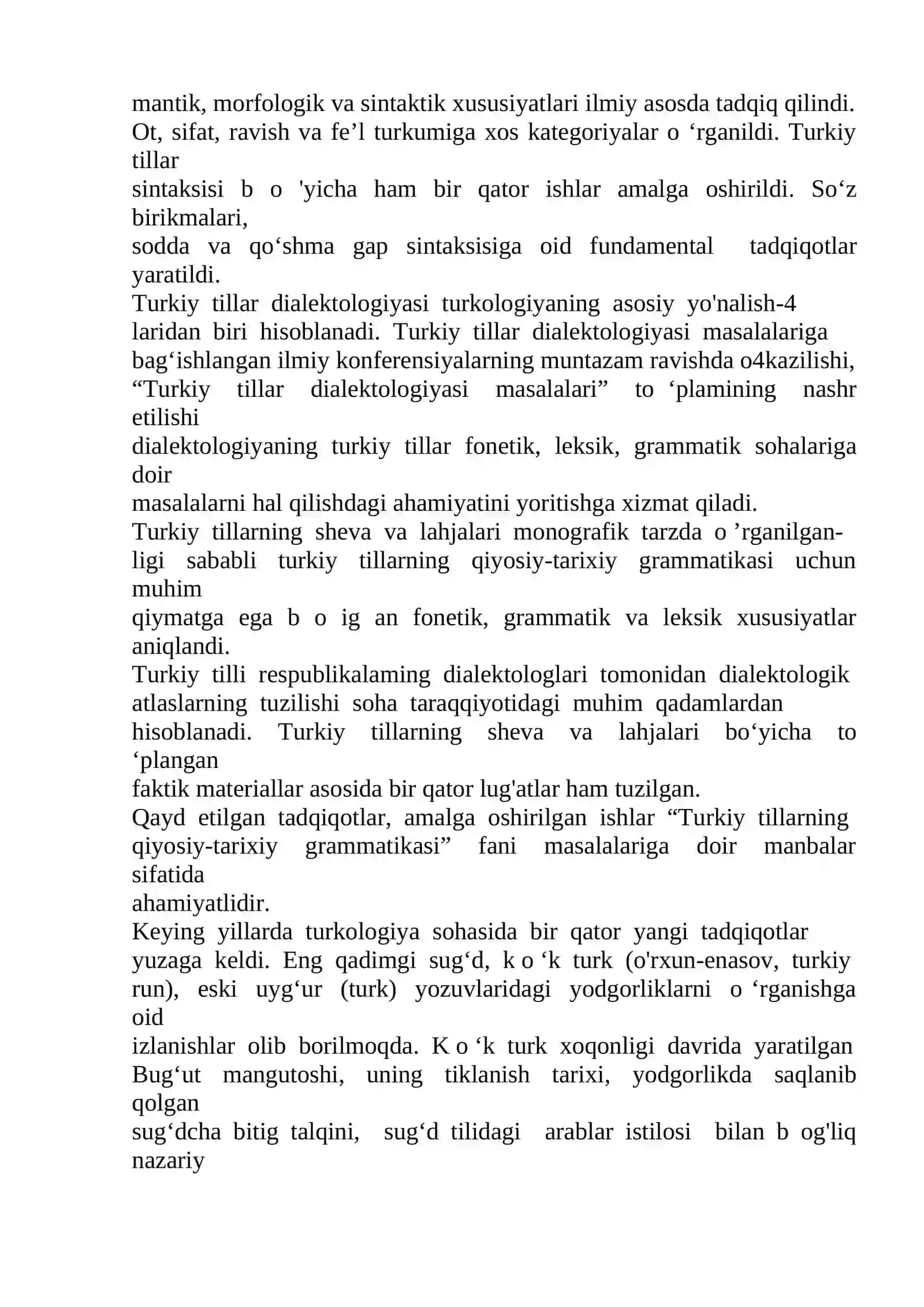 Turkiy tillarning umumiy belgilari va ularni o’rganish muammolari 2